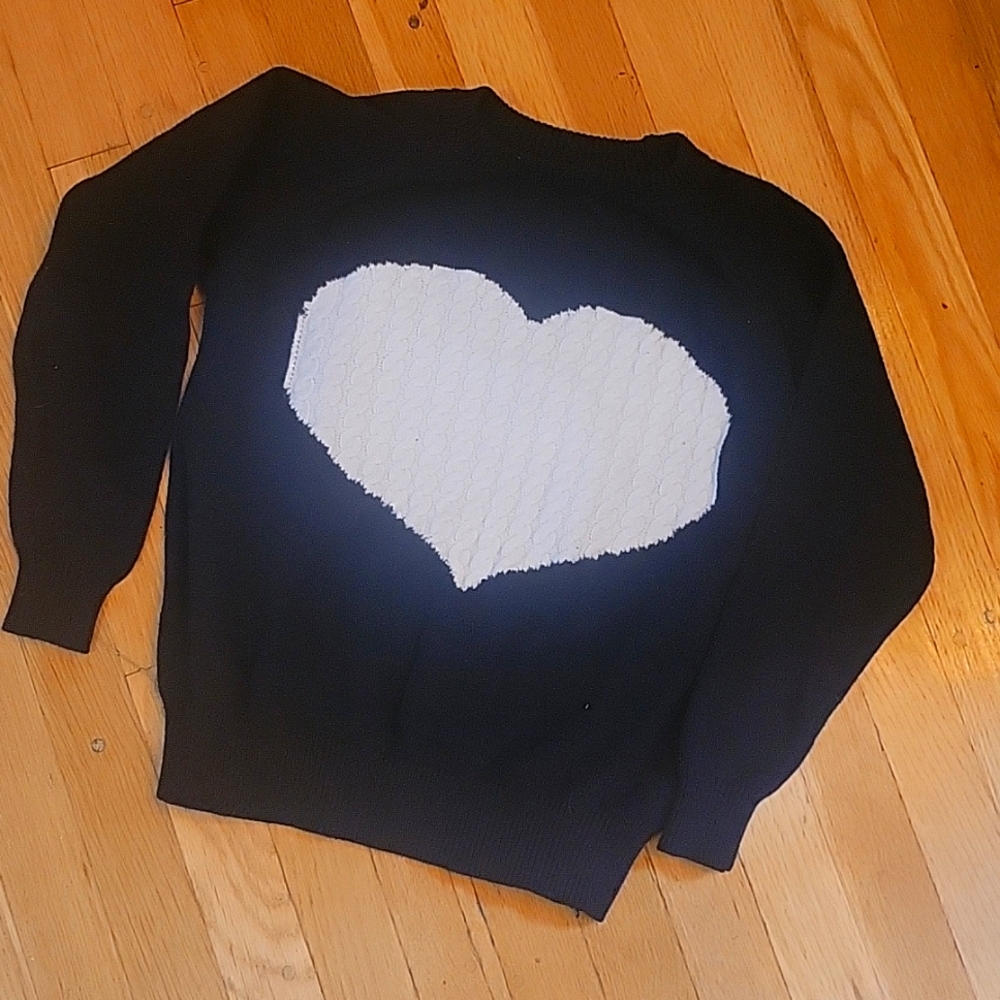 Black and white sweater